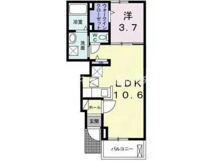 DOLCEVITA(1LDK/1階)の間取り写真
