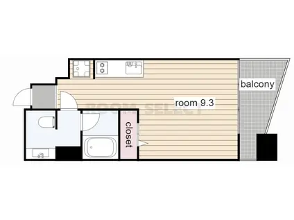 CHATEAU&HOTEL名駅南2ND(ワンルーム/8階)の間取り写真