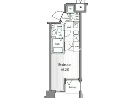ガーラ文京本郷台(1K/2階)の間取り写真