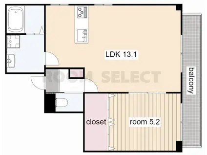 マイステージ大久手(1LDK/3階)の間取り写真