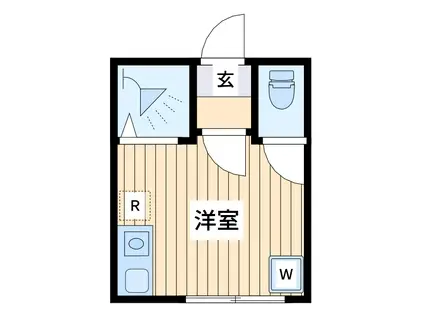 ティーエム二子(ワンルーム/3階)の間取り写真