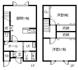 BRIXZY(2LDK/1階)の間取り写真