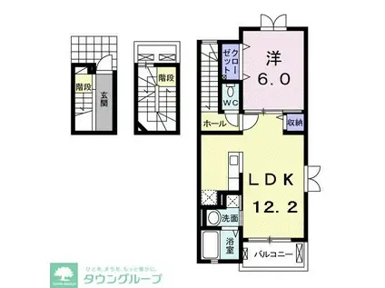 エターナルシーズン(1LDK/3階)の間取り写真