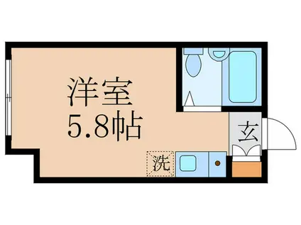 MY PLAN若宮(ワンルーム/1階)の間取り写真