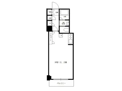 ヴィルフランシェ(ワンルーム/9階)の間取り写真