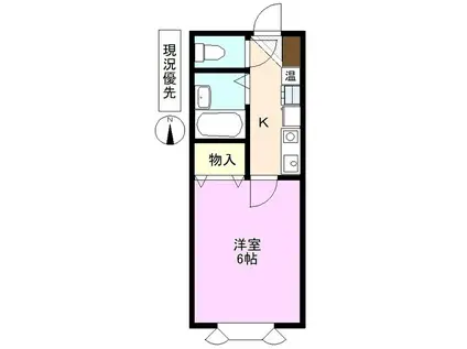 ピュアメゾン南石堂(1K/3階)の間取り写真