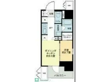 ザ・ライオンズフォーシア鶴見(1DK/3階)の間取り写真