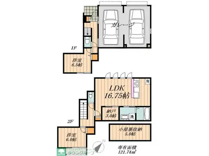 BASE宿跡(2SLDK/1階)の間取り写真