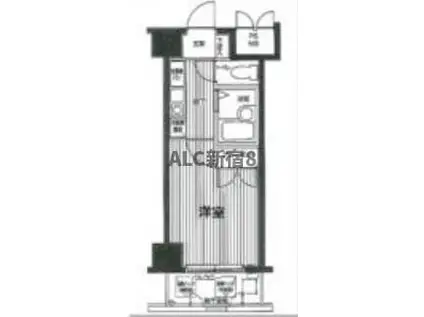 ガラ・シティ笹塚(1K/3階)の間取り写真