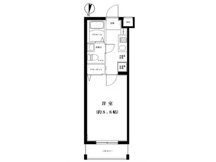 グランフォース高円寺(1K/5階)の間取り写真