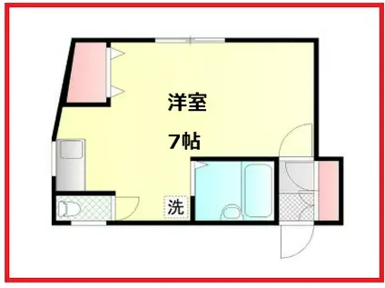 サンハートI(1LDK/1階)の間取り写真