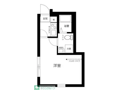 HIDAMARI(1K/1階)の間取り写真
