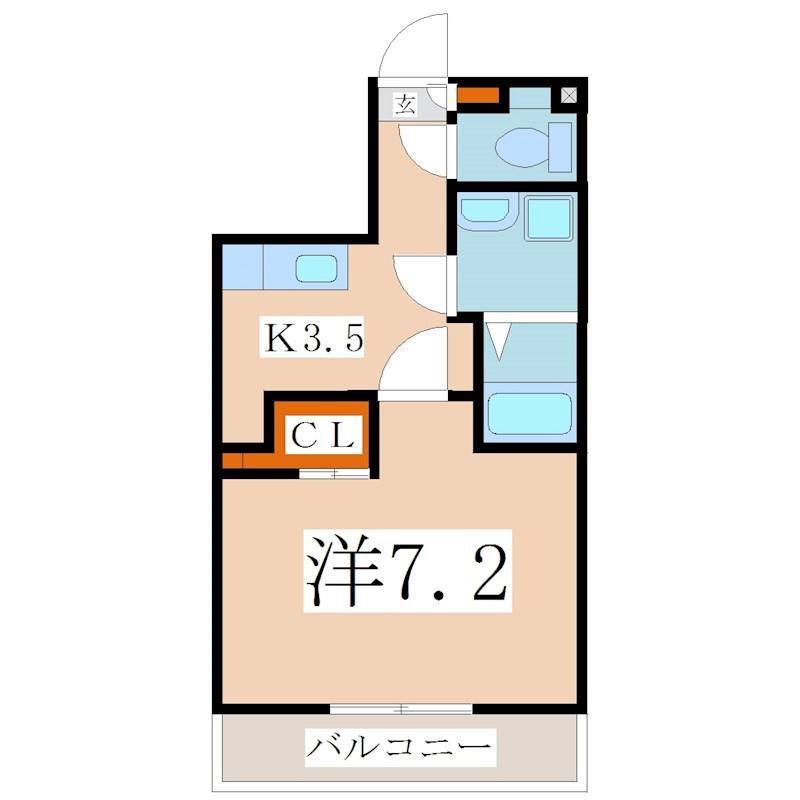 M.ULTRA(1K/2階)の間取り写真