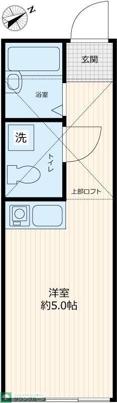 メゾン追浜(ワンルーム/1階)の間取り写真