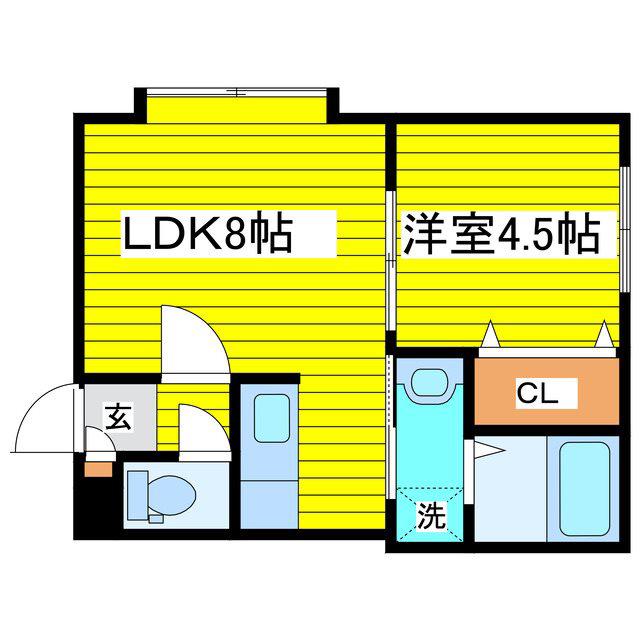 パークリュクスN18ロイヤルヴィラ(1LDK/3階)の間取り写真