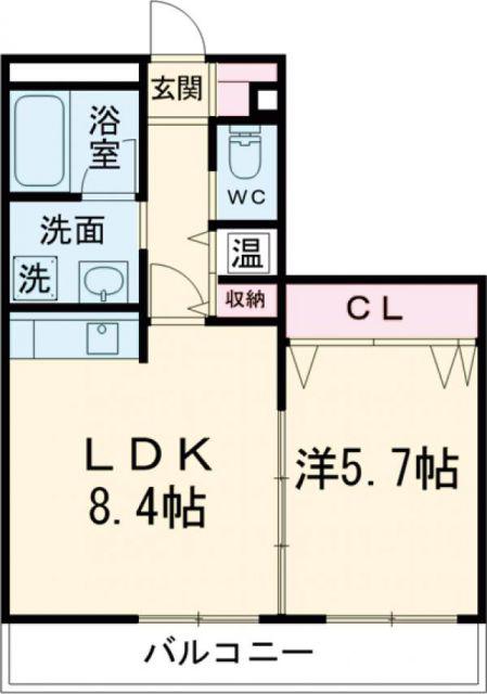 ストーンリバー(1LDK/3階)の間取り写真