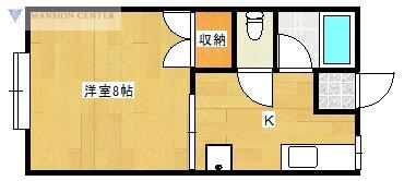 セレクティ(1K/2階)の間取り写真