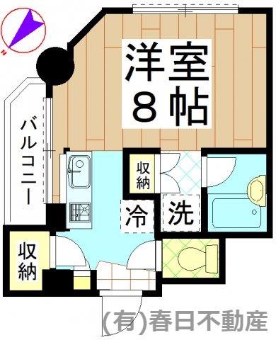 アルティス(1K/3階)の間取り写真