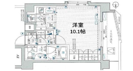 日神デュオステージ杉並井荻(1K/6階)の間取り写真