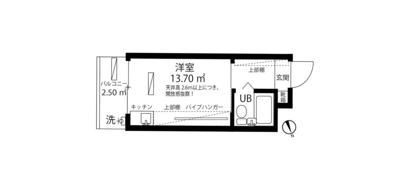 柏木MURA(1K/3階)の間取り写真