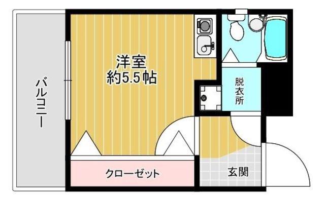 ヴァリエ大宮(ワンルーム/3階)の間取り写真