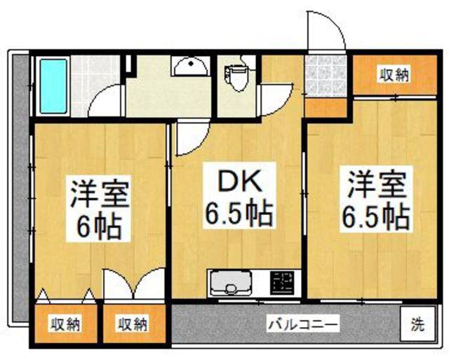 光ヶ丘マンション(2DK/3階)の間取り写真