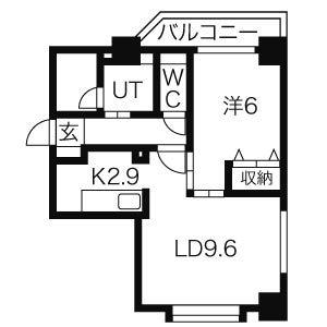 ラプラス裏参道(1LDK/5階)の間取り写真