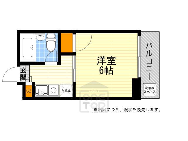 オオサカパークランドインク(1K/3階)の間取り写真