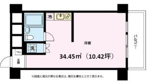 秀和恵比寿レジデンス(1DK/2階)の間取り写真