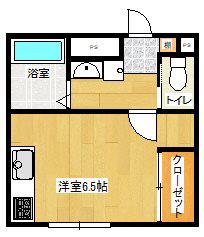 トレス船越(1K/3階)の間取り写真