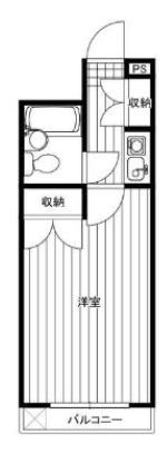 グレイス八王子(1K/1階)の間取り写真