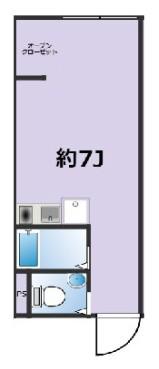 パークシード堀切(ワンルーム/1階)の間取り写真