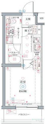 クレヴィスタ井荻(1K/3階)の間取り写真