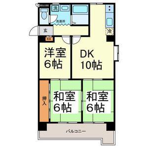 サンパーク大鐘II(3LDK/3階)の間取り写真