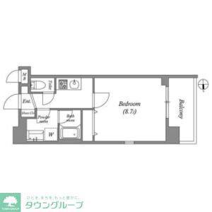 CION NAGOYA MEIEKI(1K/4階)の間取り写真