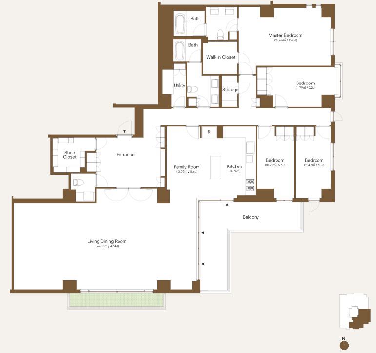 THE UPPER HOUSE(4LDK/2階)の間取り写真