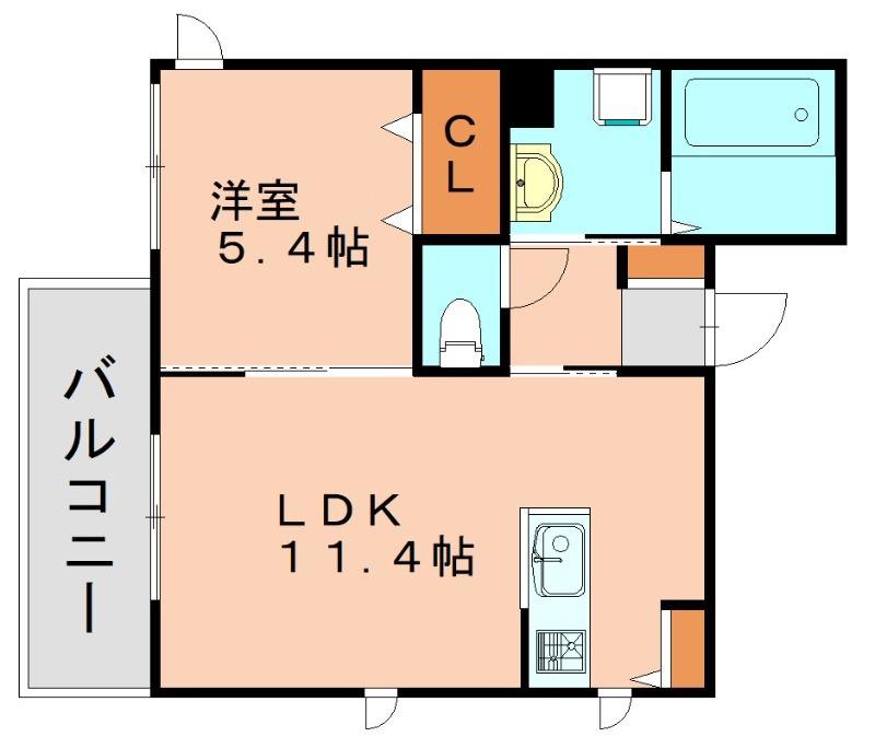 NEXT LIFE(1LDK/3階)の間取り写真