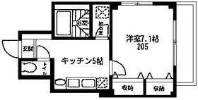 シャレエ千川(1K/2階)の間取り写真