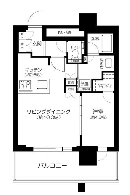 URAWA THE TOWER(1LDK/23階)の間取り写真