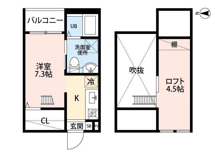 ブランノワール本陣 S(ワンルーム/1階)の間取り写真
