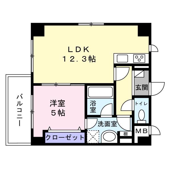 OWLSTYLE KANDACHO(1LDK/3階)の間取り写真