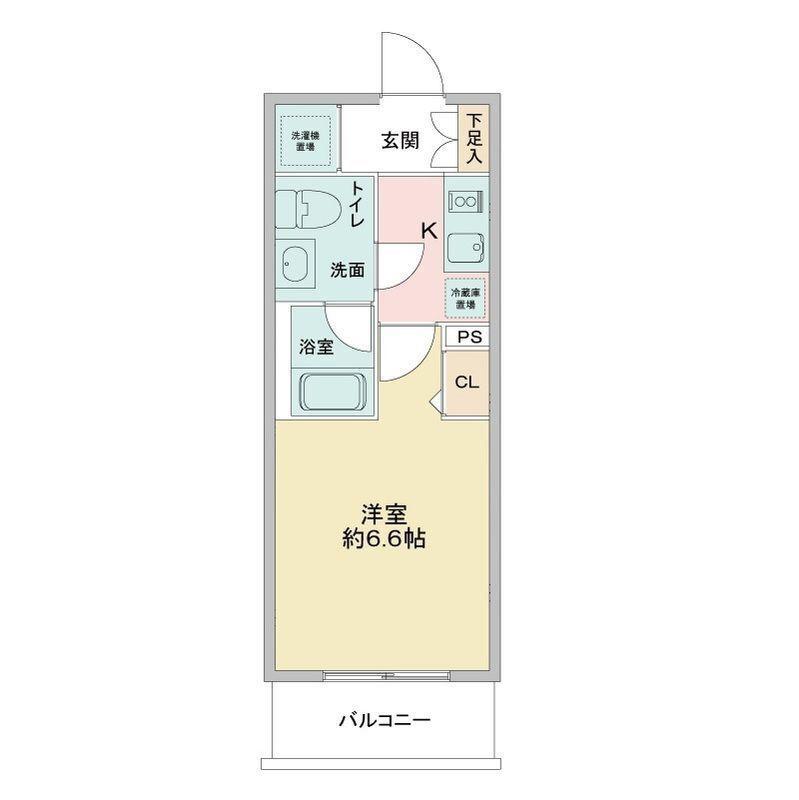 LA DOUCEURお花茶屋II(1K/1階)の間取り写真