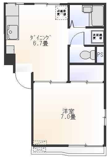 エトワールメゾン(1DK/1階)の間取り写真