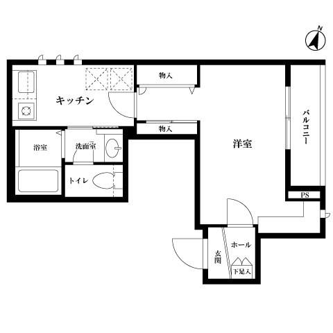 メゾン・ド・代々木上原(1K/2階)の間取り写真