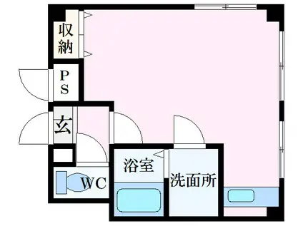 ヴィーナス英賀保(ワンルーム/1階)の間取り写真