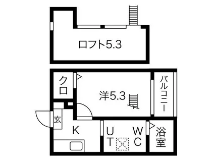 LENDROIT APAISANT あじよし(1K/1階)の間取り写真