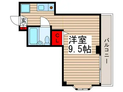 第3北松戸サンロードス(ワンルーム/4階)の間取り写真