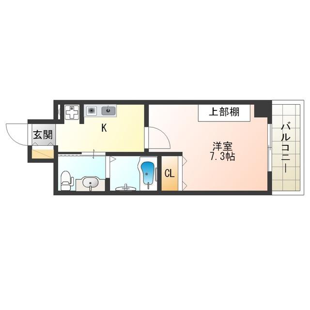 セイワパレス 堂島シティ(1K/2階)の間取り写真
