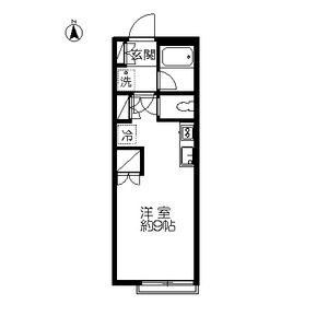 ロイヤルビレッジ旭ケ丘(ワンルーム/1階)の間取り写真