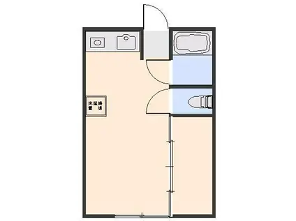 メゾンシブキ東台(ワンルーム/2階)の間取り写真